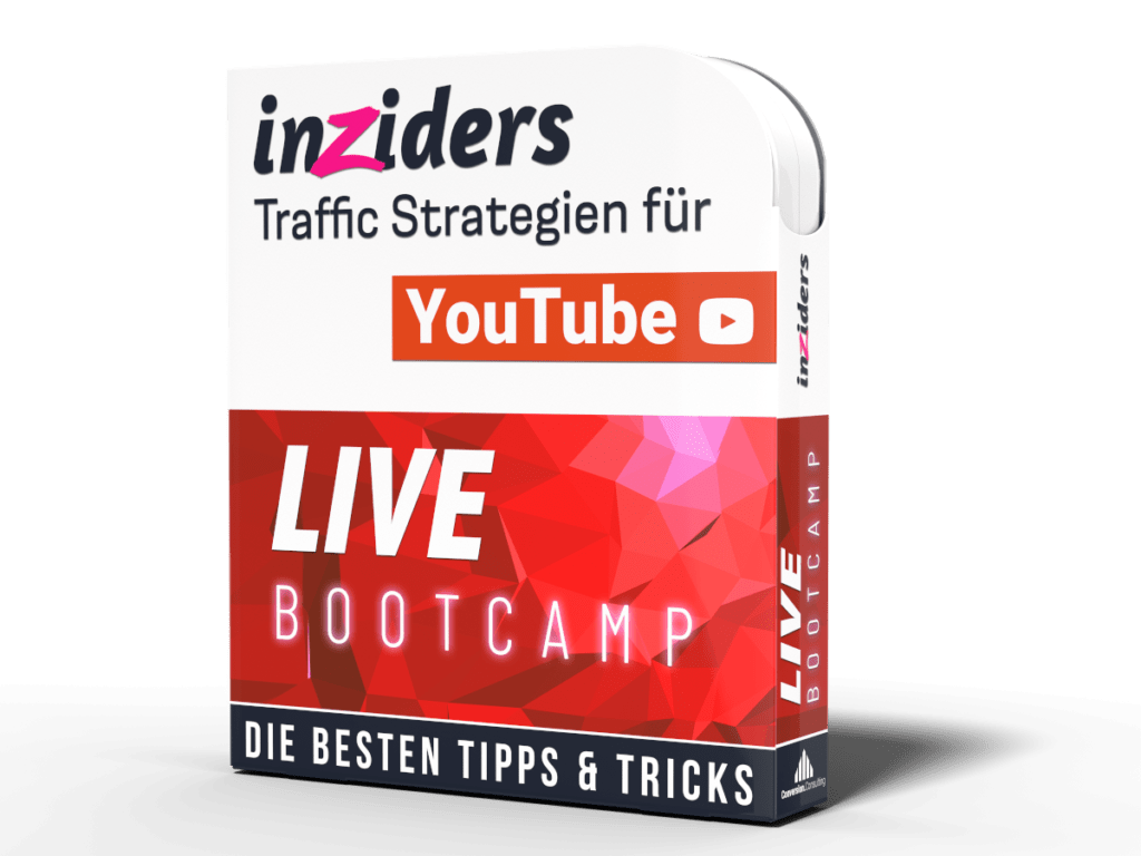Besorge dir das live Bootcamp, um Traffic-Strategien auf Youtube zu lernen